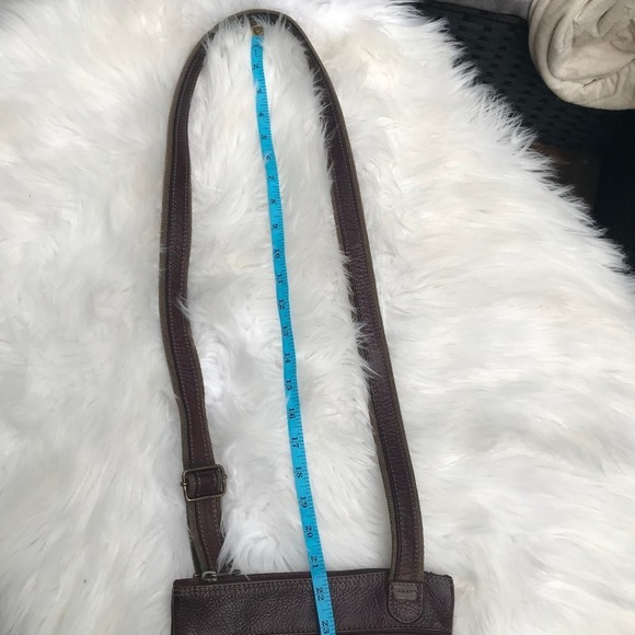 Lanchas Paris Brown Leather Crossbody - Picture 6 of 12